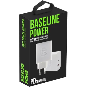 מטען ביתי 2 יציאות BASELINE BLP-PD36W