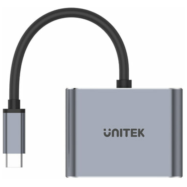 מפצל TYPE-C ל- Unitek VGA-HDMI MST