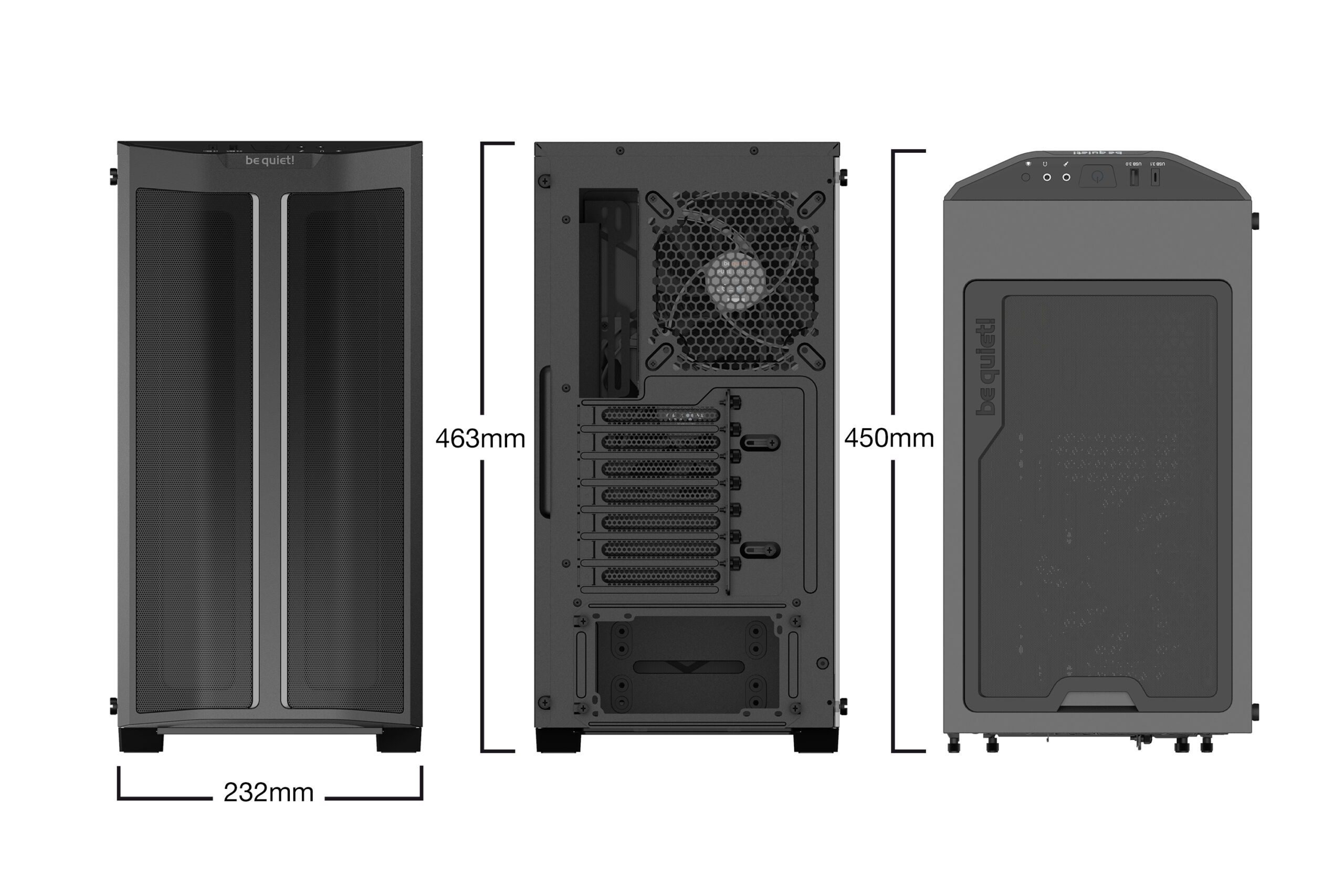 מארז שחור be quiet! PURE BASE 500DX Black – תמונה 2