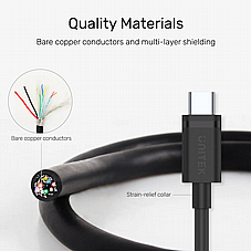כבל usb-a-usb-c protec באורך 2 מטר – תמונה 2