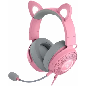 אוזניות גיימינג חוטיות Razer Kraken Kitty V2 ורוד