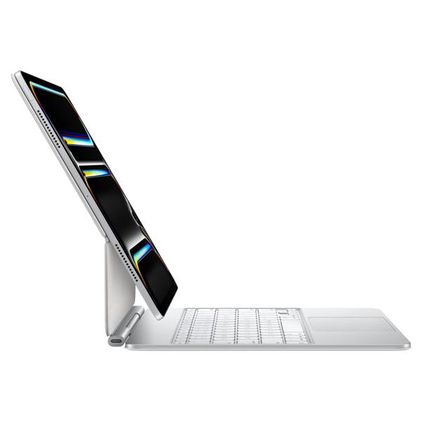 מקלדת Apple Magic Keyboard for iPad Pro 13‑inch (M4) - Arabic - White – תמונה 4