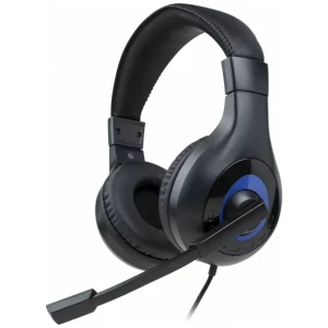 אוזניות סטריאו חוטיות עבור PS4/PS5 שחור