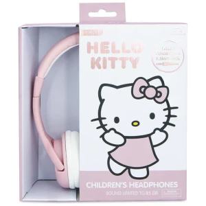 אוזניות חוטיות לילדים Hello Kitty Soft Pink & Rose Gold