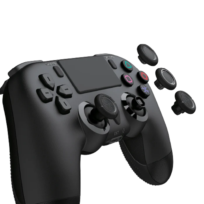 בקר אלחוטי שחור PS4 DRAGON – תמונה 3