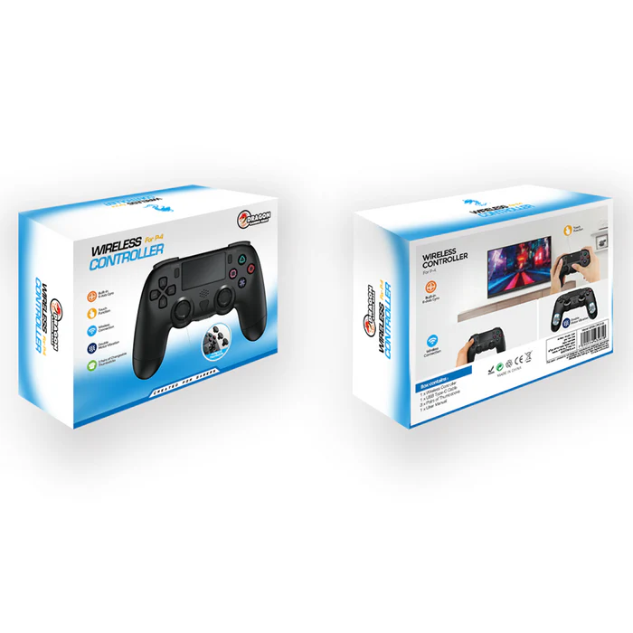 בקר אלחוטי שחור PS4 DRAGON – תמונה 2