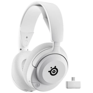 אוזניות גיימינג אלחוטיות SteelSeries ARCTIS NOVA 5X לבן