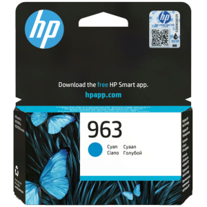 ראש דיו 963 ציאן HP מקורי