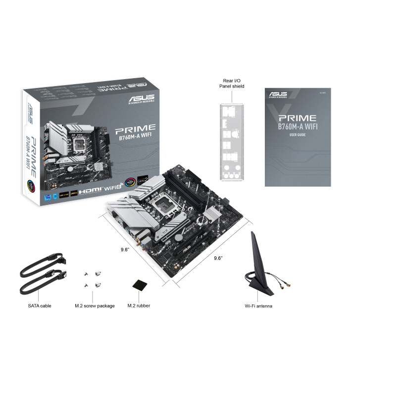 לוח אם ASUS PRIME B760M-A WIFI MB LGA1700 WIFI6 – תמונה 2