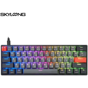 מקלדת גיימינג gk 61 black grey pbt