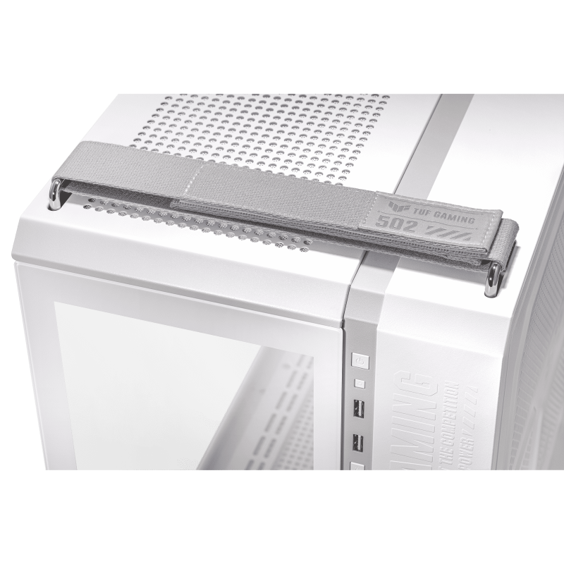 מארז ASUS GT502 TUF GAMING CASE TEMPERED GLASS WHITE EDITION – תמונה 3