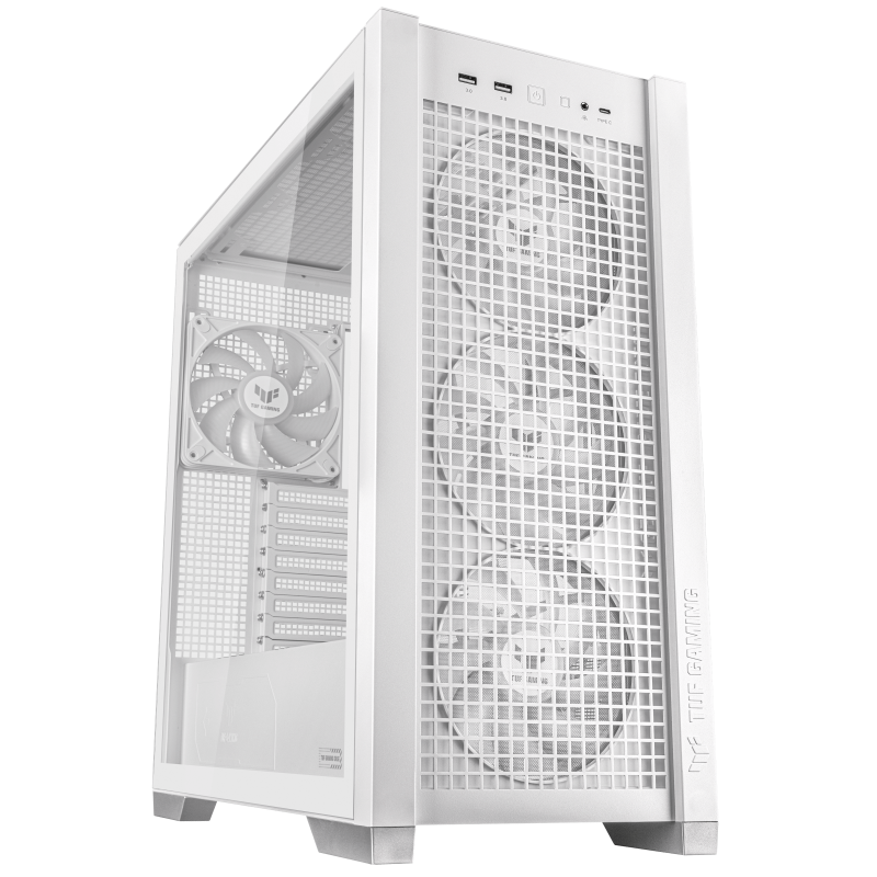 מארז לבן ASUS TUF GAMING GT302 ARGB FANS WHIT – תמונה 10