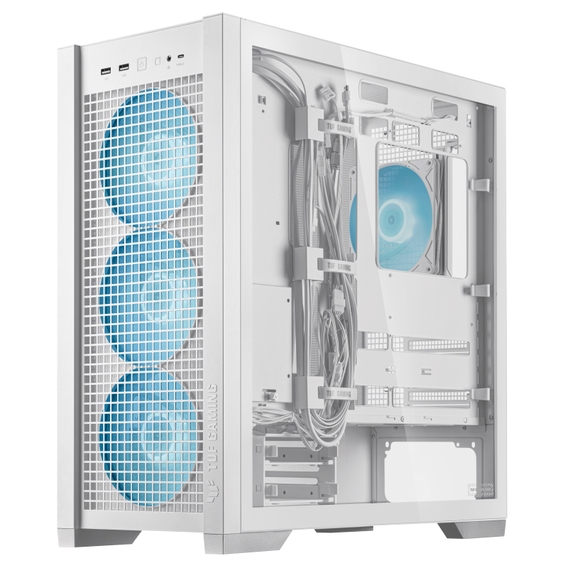 מארז לבן ASUS TUF GAMING GT302 ARGB FANS WHIT – תמונה 7