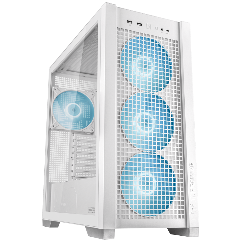 מארז לבן ASUS TUF GAMING GT302 ARGB FANS WHIT – תמונה 11