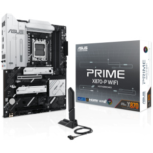 לוח אם ASUS PRIME X870-P WIFI 7 AM5 USB4 AURA