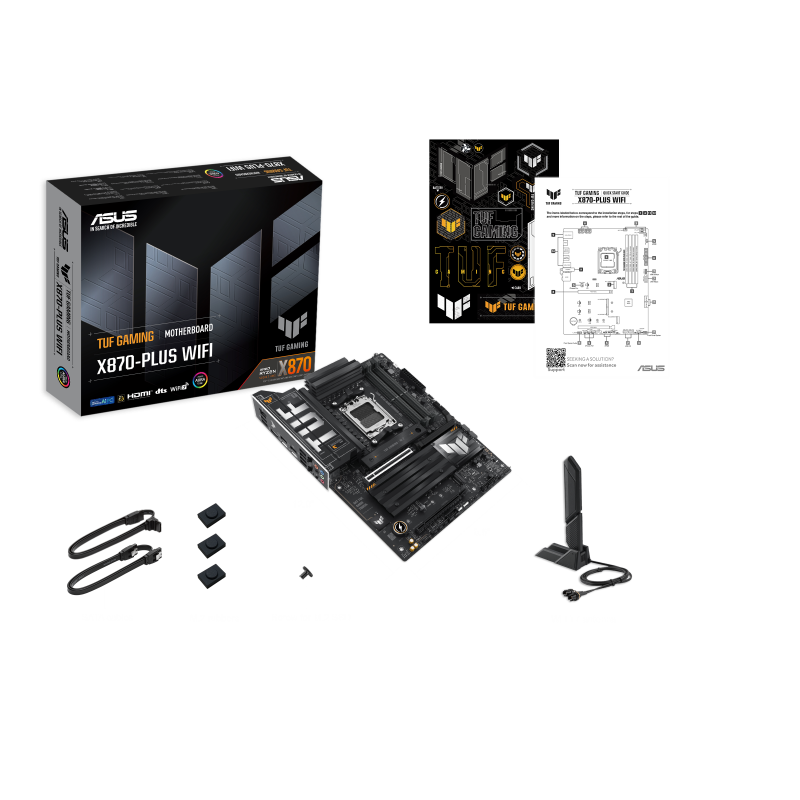 לוח אם ASUS TUF GAMING X870-PLUS WIFI 7 AM5 USB4 AURA – תמונה 7