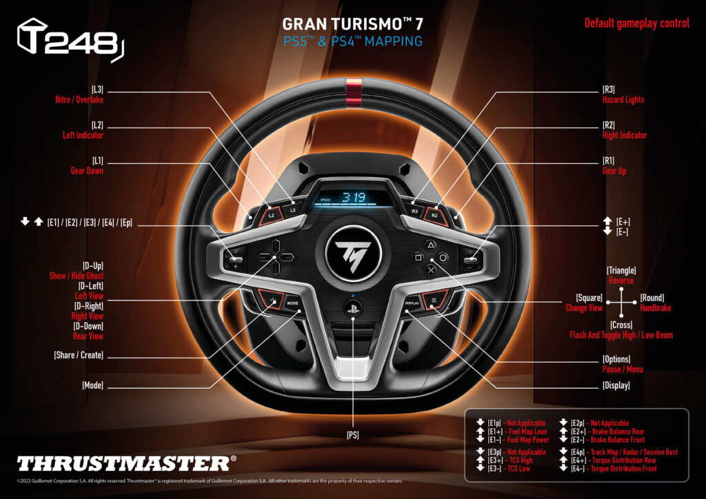 הגה מירוצים TM T248 PS4/PS5