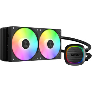 קירור נוזלי GAMDIAS AURA GL240 V2 - 240 שחור