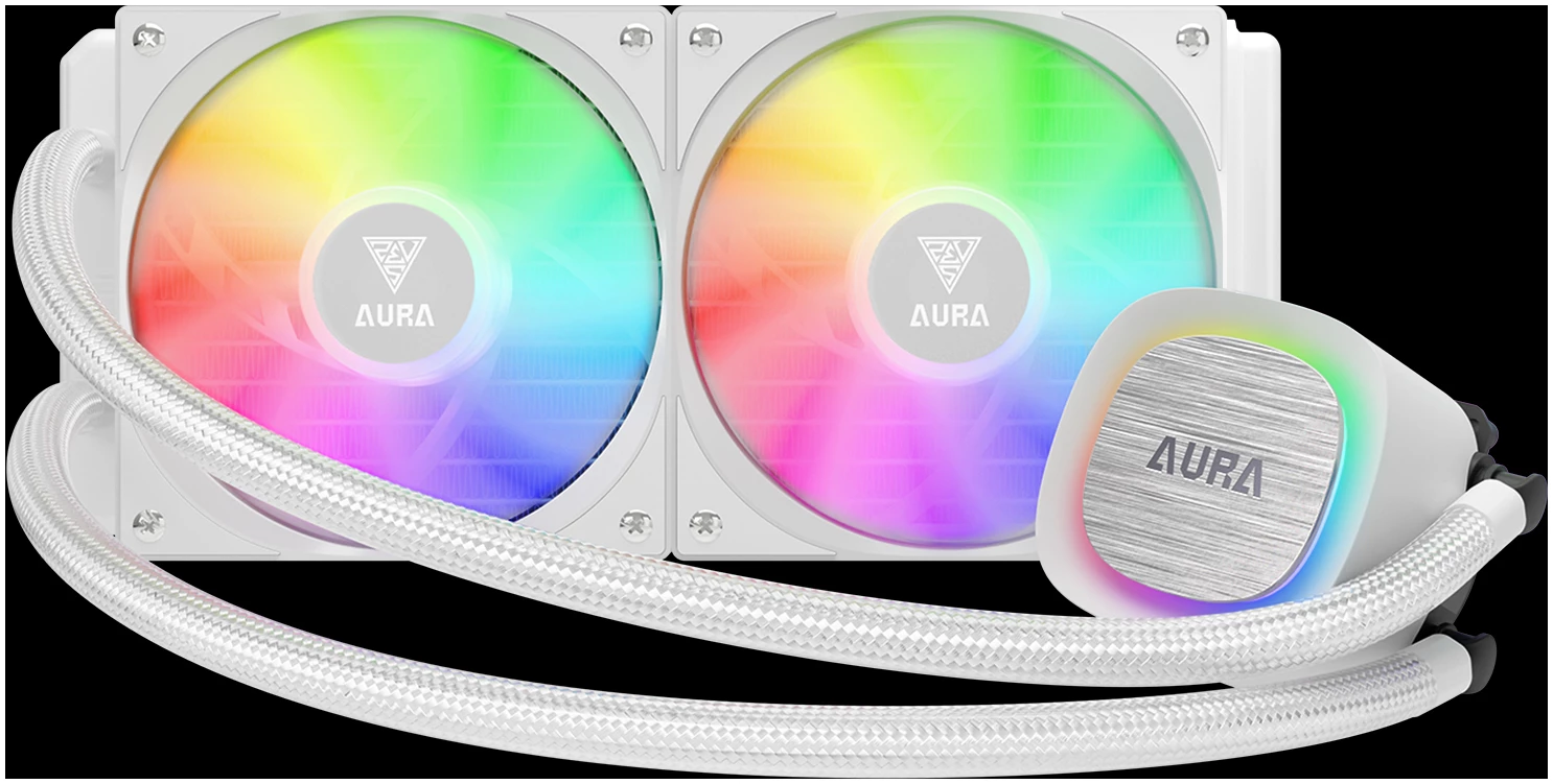 קירור נוזלי GAMDIAS AURA GL240 V2 WH - 240 לבן – תמונה 9