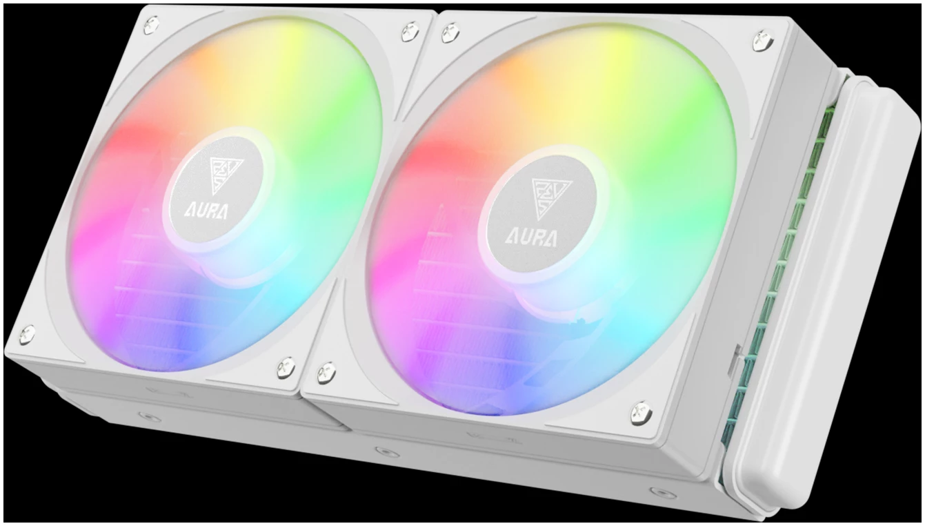 קירור נוזלי GAMDIAS AURA GL240 V2 WH - 240 לבן – תמונה 5