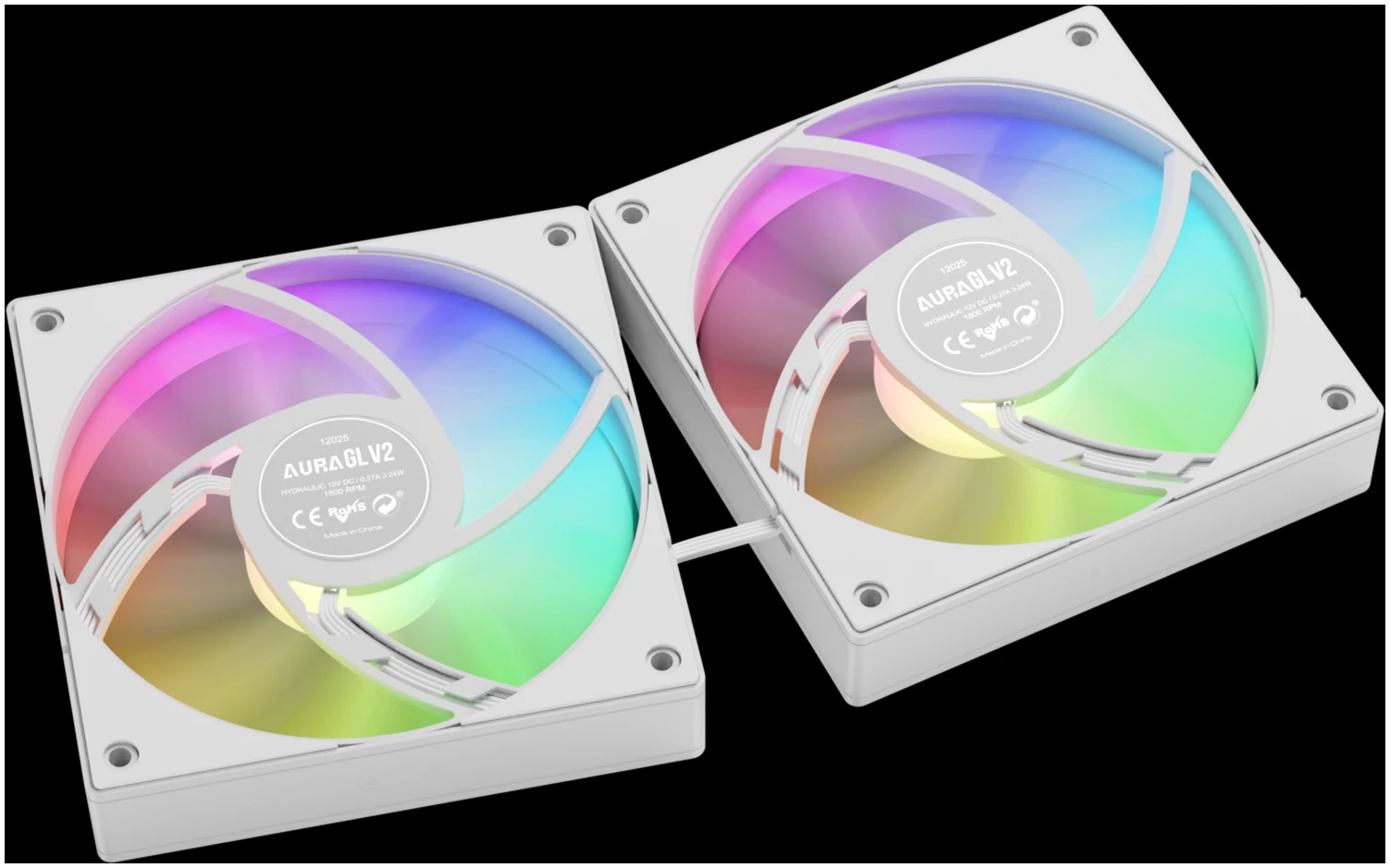 קירור נוזלי GAMDIAS AURA GL240 V2 WH - 240 לבן – תמונה 3