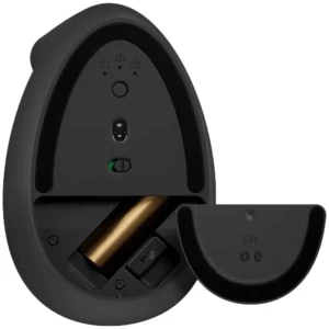 עכבר logitech lift verti שחור שמאל