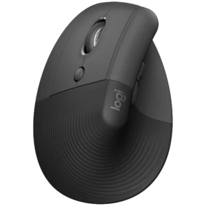 עכבר logitech lift verti שחור שמאל