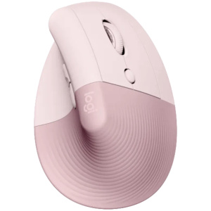 עכבר LOGITECH LIFT VERTICAL ורוד