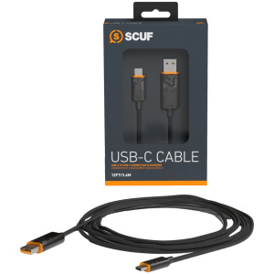 כבל 2 מטר שחור SCUF USB-C to USB-A 2m Cable