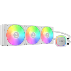 קירור נוזלי GAMDIAS AURA GL360 V2 WH - 360 לבן