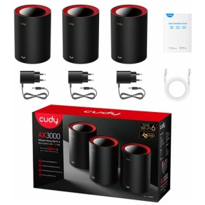 3 מגדילי טווח Cudy Ax3000 Wi-fi 6 mesh