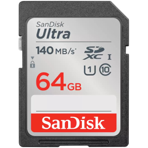 כרטיס זיכרון sandisk sd 64gb ultra