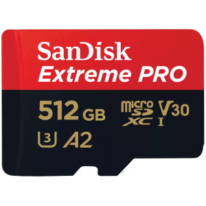 כרטיס sandisk extreme pro micro sd 512gb