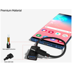 כבל מתאם TYPE-C זכר USB3 נקבה UNITEK
