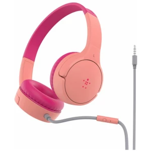 אוזניות חוטיות ילדים SOUNDFORM ורוד