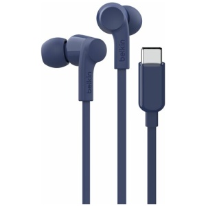 אוזניות + מיקרופון חוטיות USB-C כחול