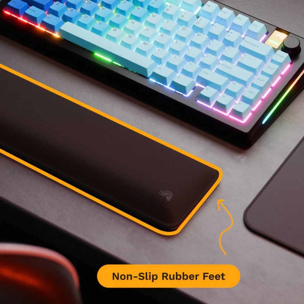 משטח גיימינג Glorious Ergonomic Wrist Rest - TKL - Cloth שחור – תמונה 4