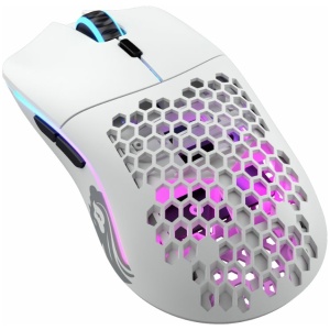 עכבר גיימינג אלחוטי Glorious Model O Minus Wireless לבן מט
