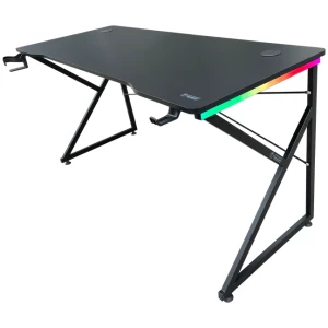 שולחן גיימינג שחור תאורת RGB אורך 150 ס"מ דגם DRAGON K
