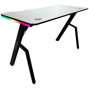 שולחן גיימינג שחור תאורת RGB אורך 120 ס"מ דגם DRAGON TR
