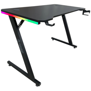 שולחן גיימינג שחור תאורת RGB אורך 120 ס"מ דגם DRAGON TZ