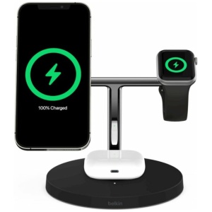 BOOST↑CHARGE™ PRO 3in1 Wireless Charger with MagSafe, Black