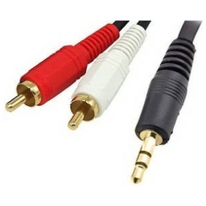 כבל pl3.5-rca*2 ז-ז מסוכך 1.8מטר
