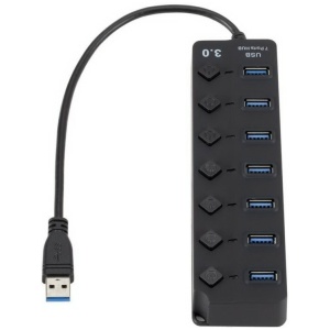 רכזת usb3 עם 7פורטים - כפתורים - דגן