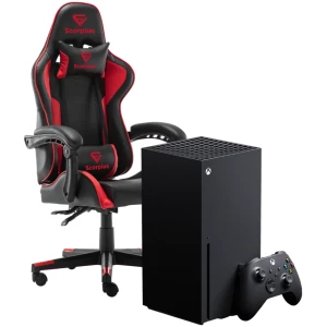 XBOX SERIES X 1TB + מושב גיימינג SCORPIUS LIFE שחור-אדום
