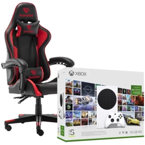חבילת גיימינג XBOX SERIES S–STARTER EDITION + מושב גיימינג SCORPIUS LIFE