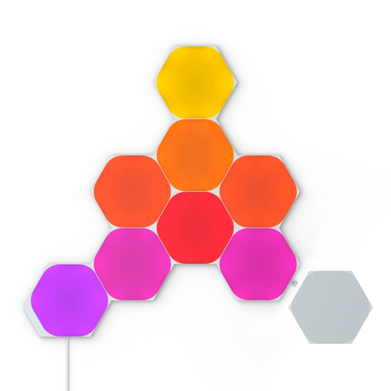 ערכת בסיס 9 יחידות בצורת משושה Nanoleaf Shapes Hexagons – תמונה 3