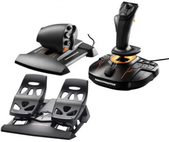 חבילת ג'ויסטיק טיסה T-16000M FLIGHT PAC לThrustmaster PC – תמונה 3