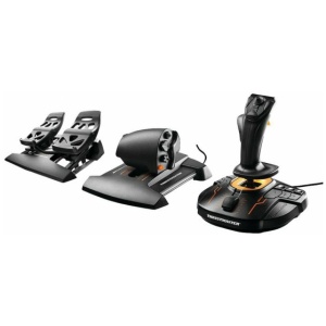 חבילת ג'ויסטיק טיסה T-16000M FLIGHT PAC לThrustmaster PC
