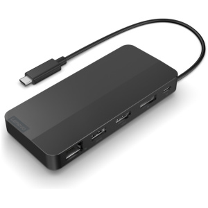 תחנת עגינה Lenovo USB-C Dual Display Travel Dock (w/adapter)